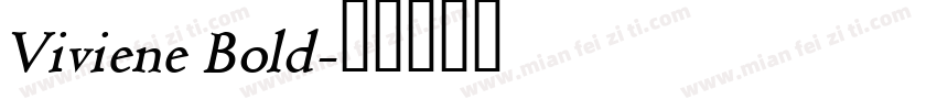 Viviene Bold字体转换